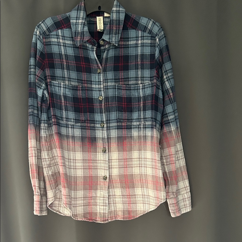 Mimi Chica Navy Cozy Flannel